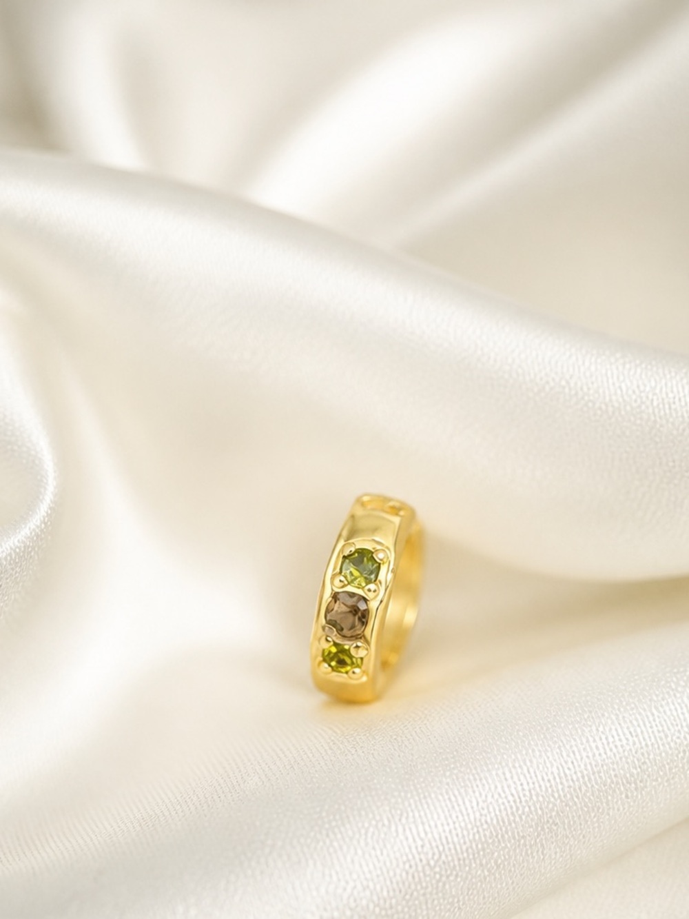 Gold-Plated Women’s charm birthstone Green Gemstones
